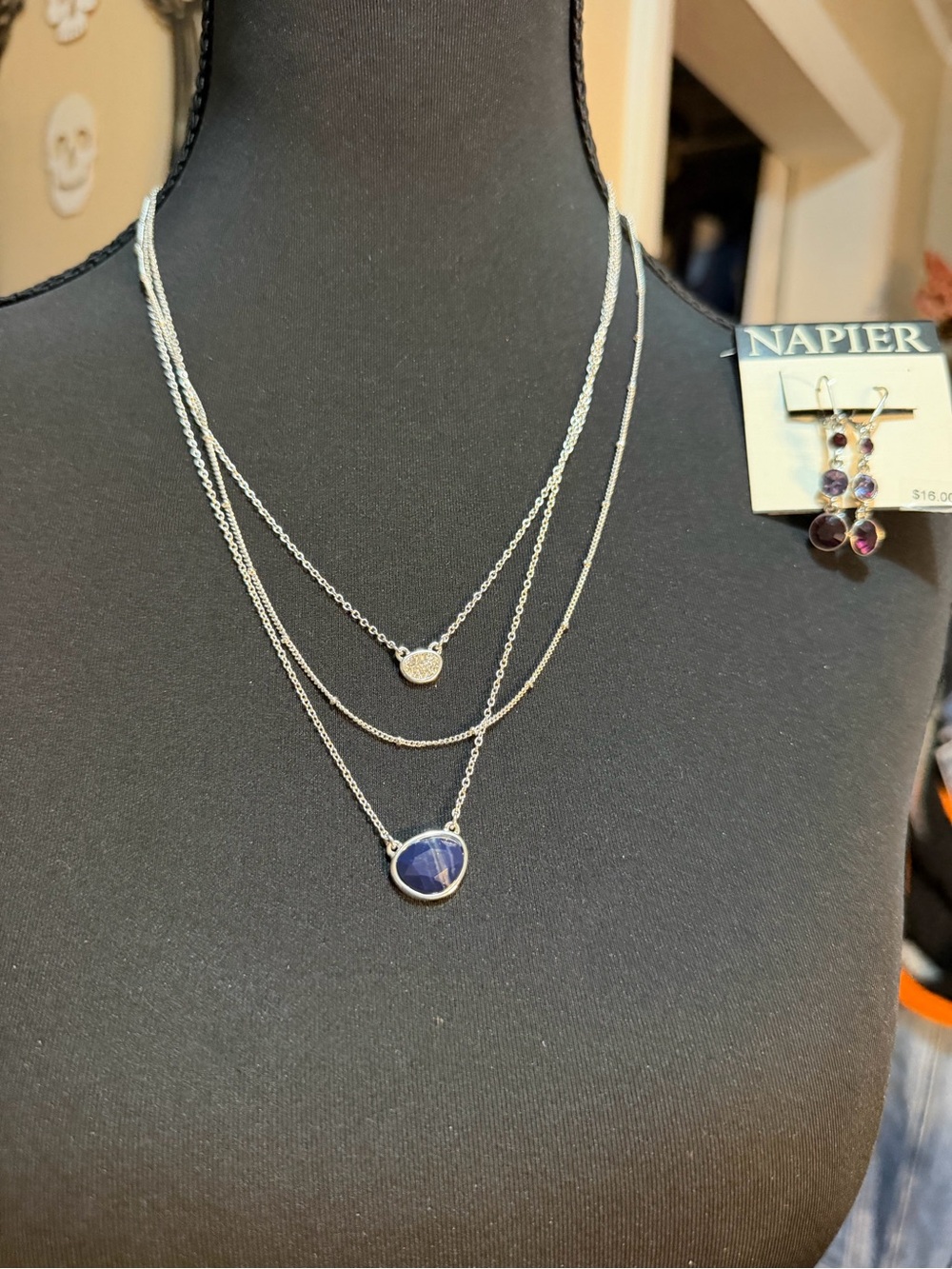 JEWELRY BUNDLE #33 Avon necklace and Napier earrings